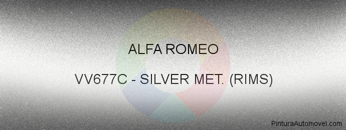 Pintura Alfa Romeo VV677C Silver Met. (rims)
