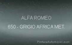 568A GRIGIO Canna di OVAs Plata Retocar Pintura Para Alfa Romeo GT 147 159 Pluma S 