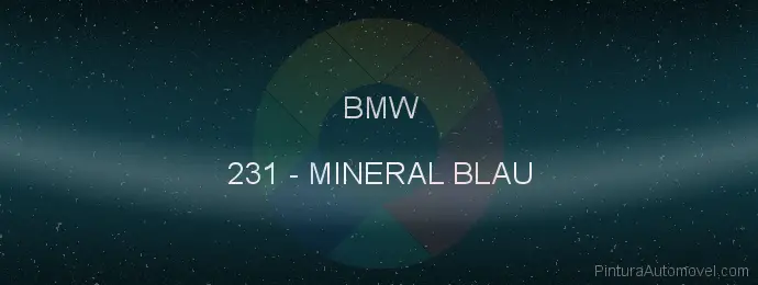 Pintura Bmw 231 Mineral Blau