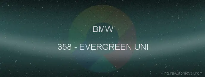 Pintura Bmw 358 Evergreen Uni