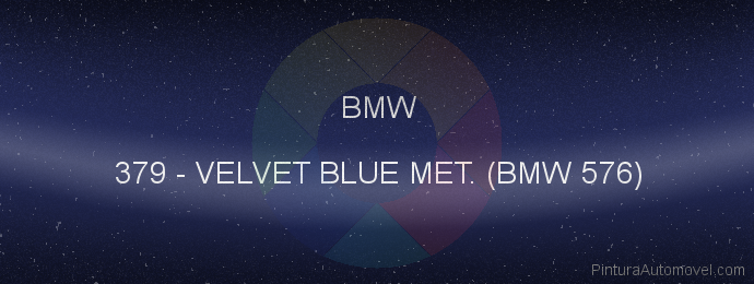 Pintura Bmw 379 Velvet Blue Met. (bmw 576)