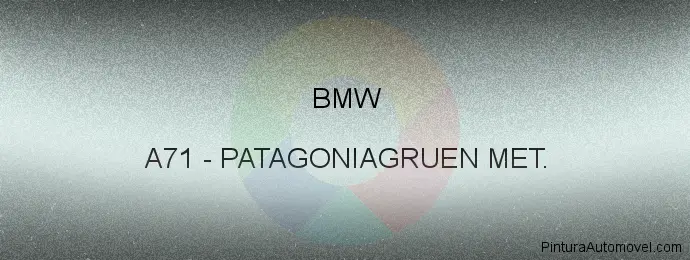 Pintura Bmw A71 Patagoniagruen Met.