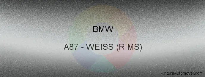 Pintura Bmw A87 Weiss (rims)