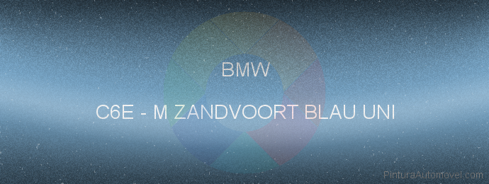 Pintura Bmw C6E M Zandvoort Blau Uni