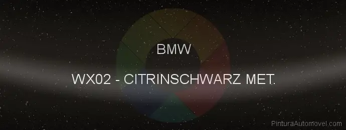 Pintura Bmw WX02 Citrinschwarz Met.