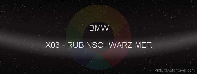 Pintura Bmw X03 Rubinschwarz Met.