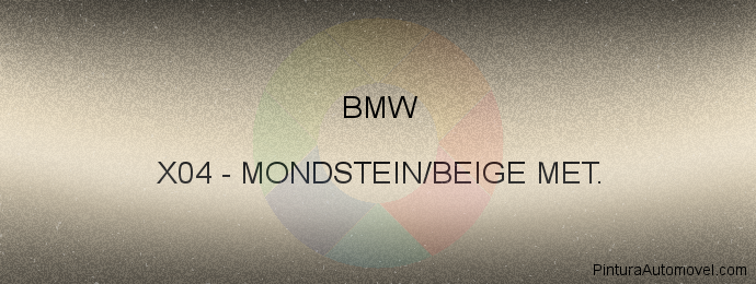 Pintura Bmw X04 Mondstein/beige Met.