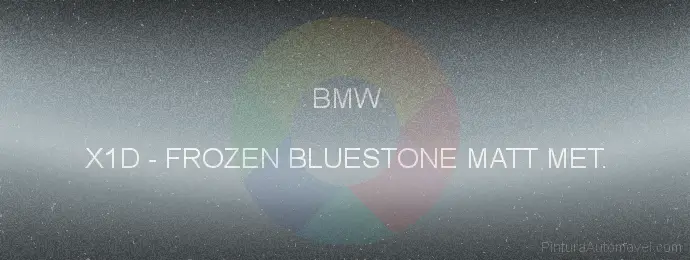 Pintura Bmw X1D Frozen Bluestone Matt Met.