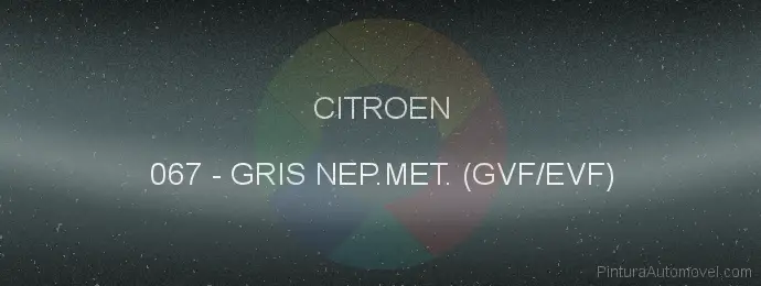 Pintura Citroen 067 Gris Nep.met. (gvf/evf)