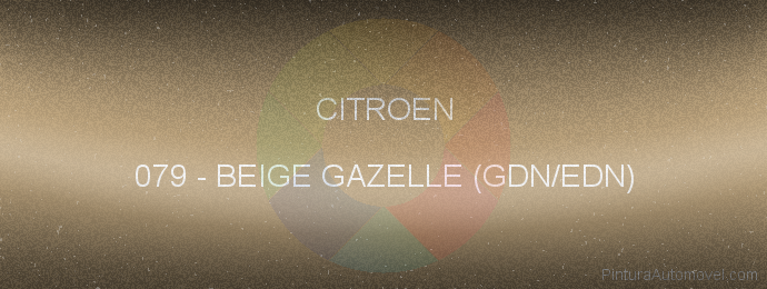 Pintura Citroen 079 Beige Gazelle (gdn/edn)