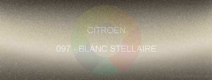 Pintura Citroen 097 Blanc Stellaire