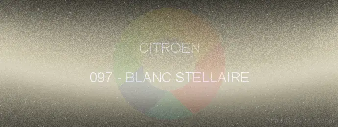 Pintura Citroen 097 Blanc Stellaire