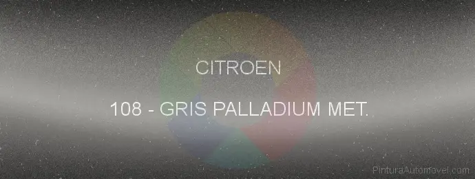 Pintura Citroen 108 Gris Palladium Met.