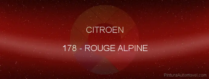 Pintura Citroen 178 Rouge Alpine