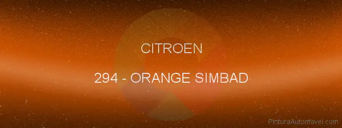 Pintura Citroen 294 Orange Simbad