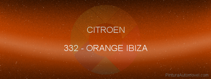 Pintura Citroen 332 Orange Ibiza