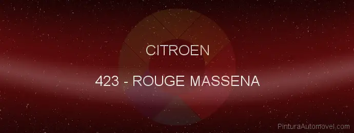 Pintura Citroen 423 Rouge Massena