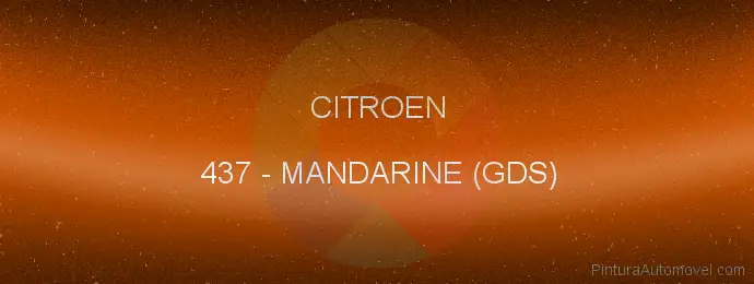 Pintura Citroen 437 Mandarine (gds)