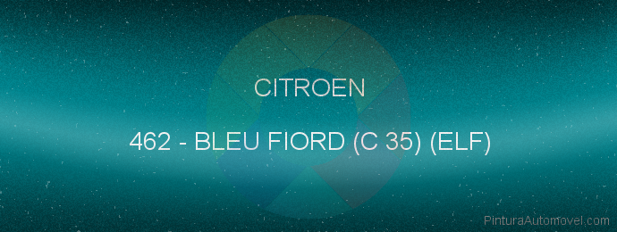 Pintura Citroen 462 Bleu Fiord (c 35) (elf)
