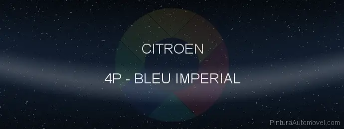 Pintura Citroen 4P Bleu Imperial