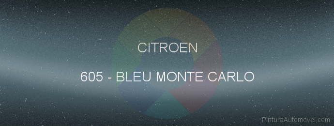 Pintura Citroen 605 Bleu Monte Carlo