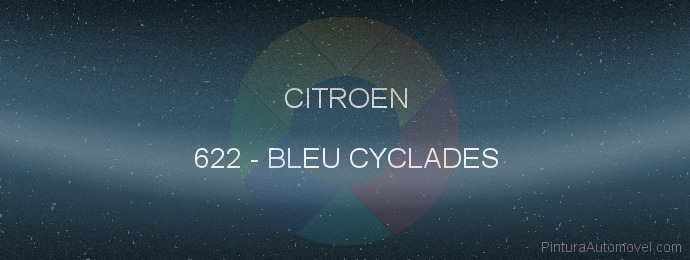 Pintura Citroen 622 Bleu Cyclades
