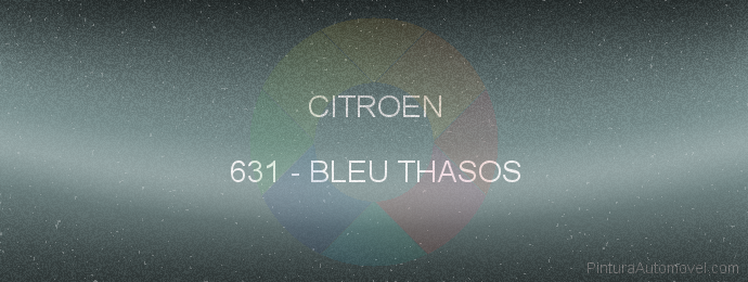 Pintura Citroen 631 Bleu Thasos