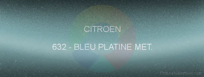 Pintura Citroen 632 Bleu Platine Met.