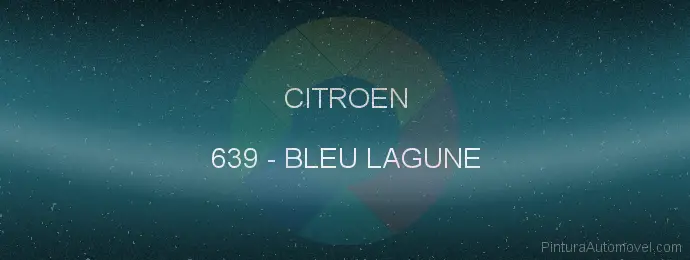 Pintura Citroen 639 Bleu Lagune