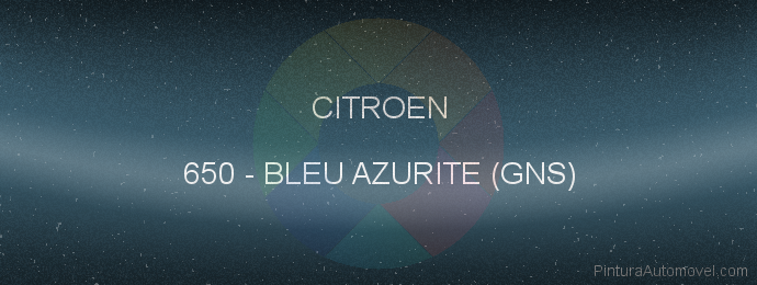 Pintura Citroen 650 Bleu Azurite (gns)