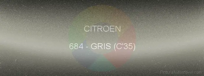 Pintura Citroen 684 Gris (c'35)