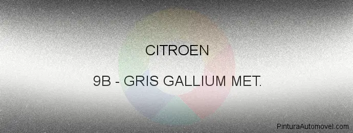 Pintura Citroen 9B Gris Gallium Met.