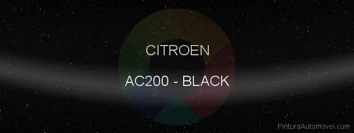 Pintura Citroen AC200 Black