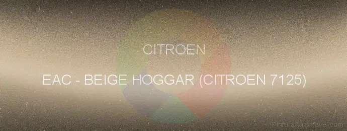 Pintura Citroen EAC Beige Hoggar (citroen 7125)