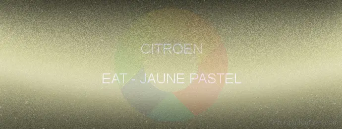 Pintura Citroen EAT Jaune Pastel