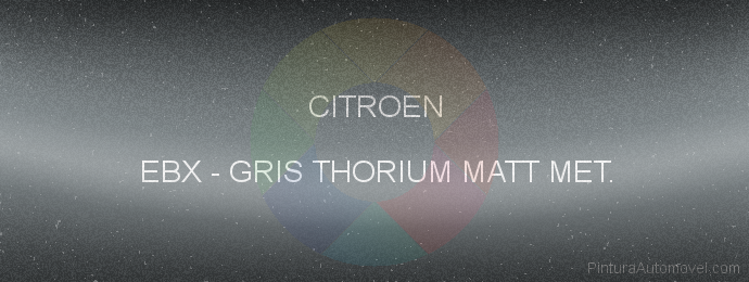 Pintura Citroen EBX Gris Thorium Matt Met.