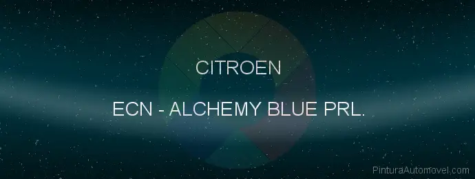 Pintura Citroen ECN Alchemy Blue Prl.