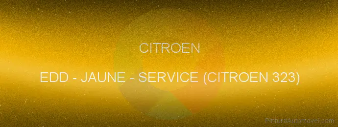 Pintura Citroen EDD Jaune - Service (citroen 323)