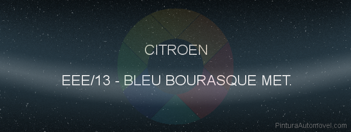 Pintura Citroen EEE/13 Bleu Bourasque Met.