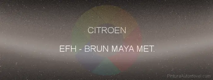 Pintura Citroen EFH Brun Maya Met.