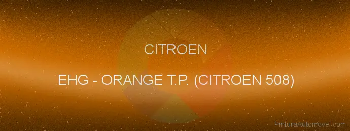 Pintura Citroen EHG Orange T.p. (citroen 508)