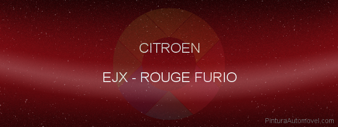 Pintura Citroen EJX Rouge Furio