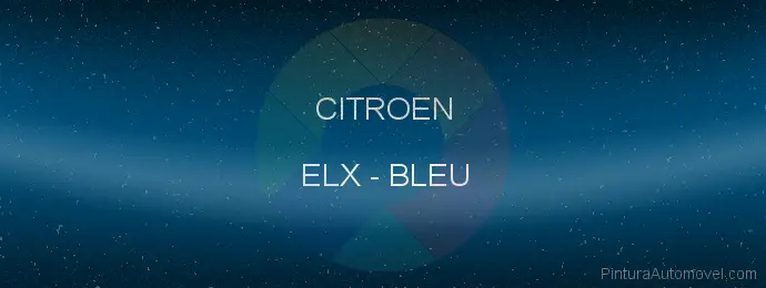 Pintura Citroen ELX Bleu