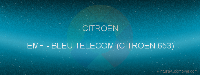 Pintura Citroen EMF Bleu Telecom (citroen 653)