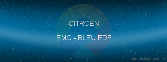 Pintura Citroen EMG Bleu Edf