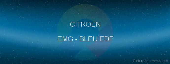 Pintura Citroen EMG Bleu Edf