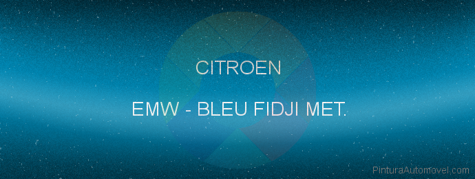 Pintura Citroen EMW Bleu Fidji Met.