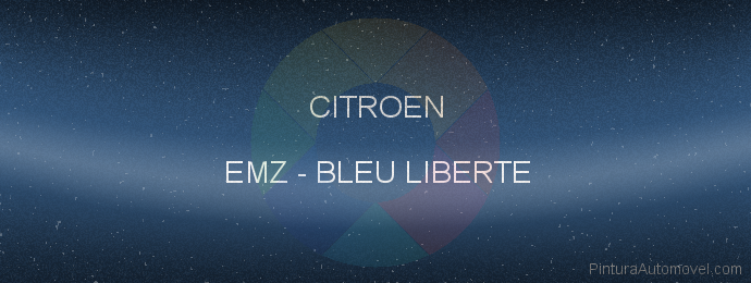 Pintura Citroen EMZ Bleu Liberte