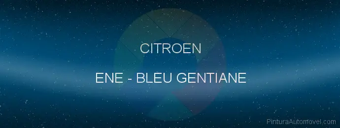 Pintura Citroen ENE Bleu Gentiane