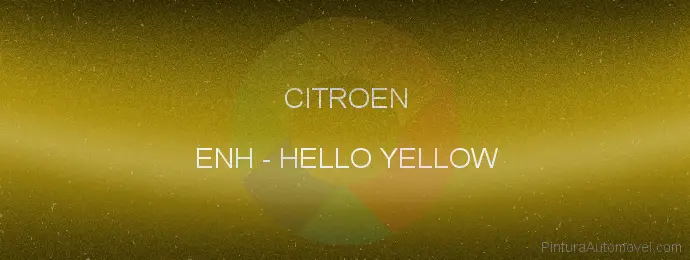 Pintura Citroen ENH Hello Yellow